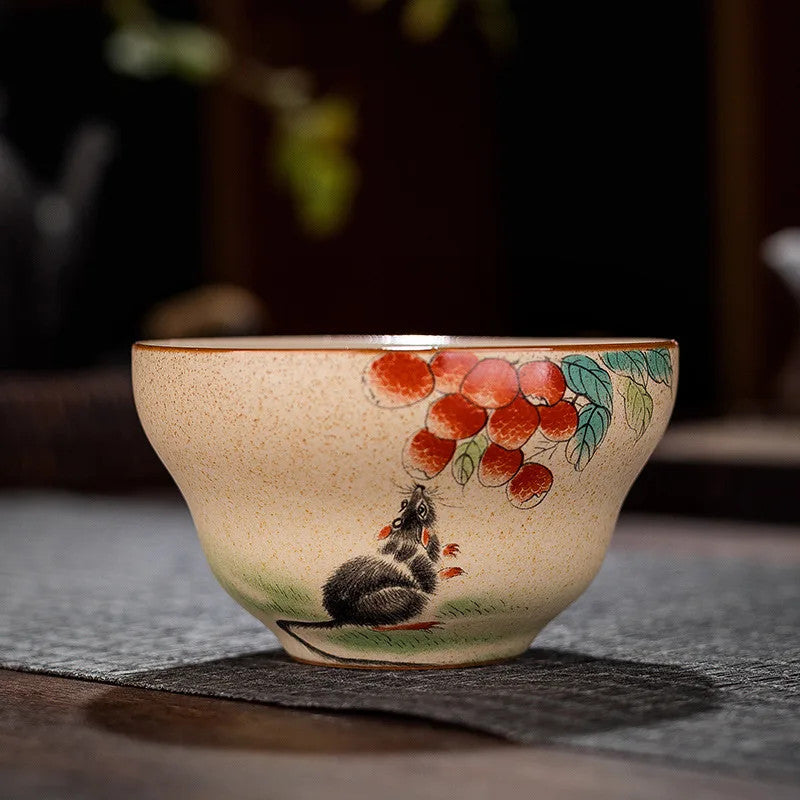 Chinese Zodiac Porcelain Teaware Tea Ceremony Teacup Kungfu Tea-tasting Cup