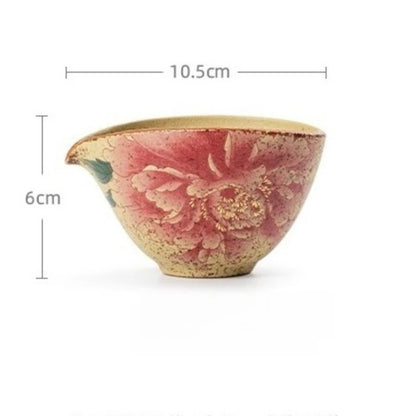 Handmade Ceramic Antique Style Fairness Cup 150ml 5.1oz Chinese Kung Fu Tea Set