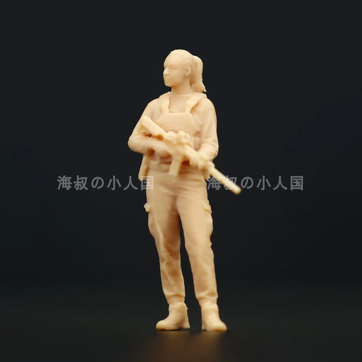 1/64/43 Modern female special forces Special police Mini Figures white Model 4Pc