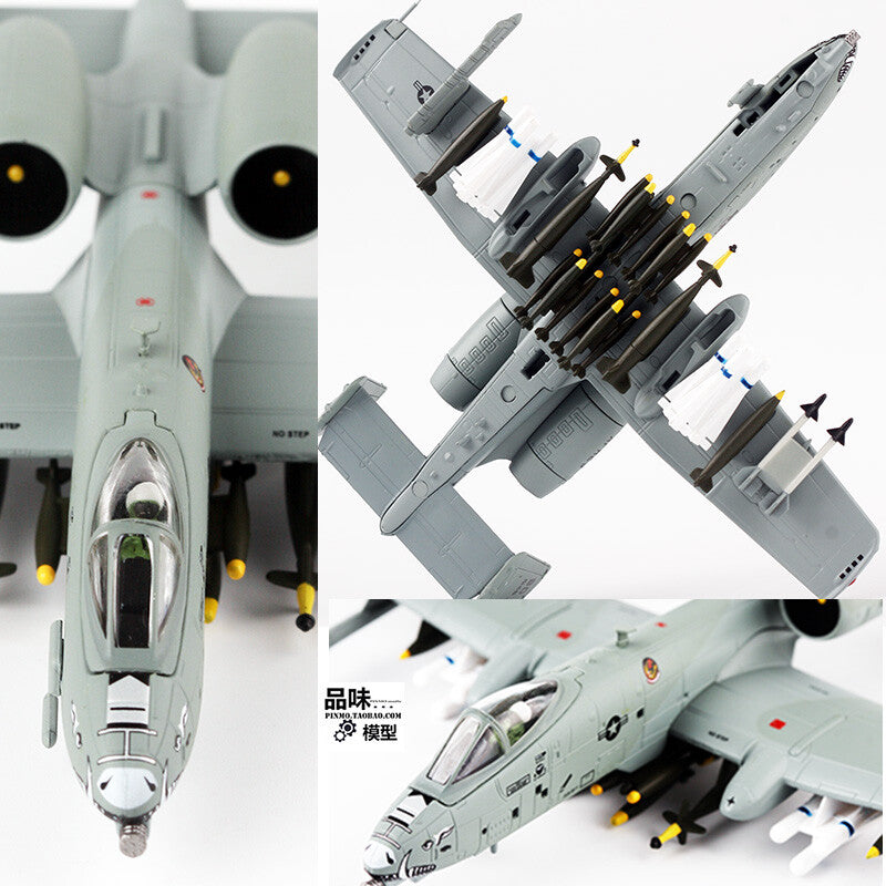 1/100 American A-10 attack aircraft A10 fighter aircraft model alloy