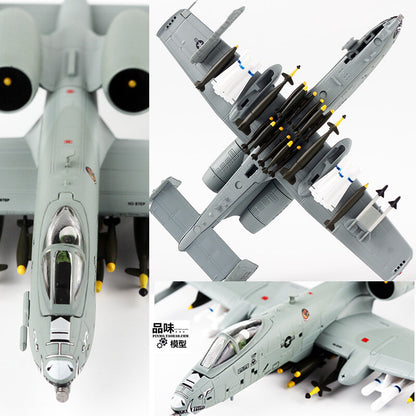 1/100 American A-10 attack aircraft A10 fighter aircraft model alloy