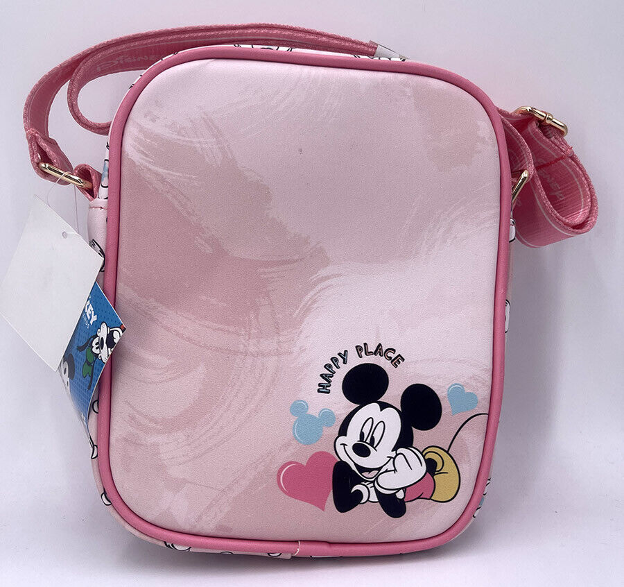 Disney Minnie Mickey and Friends 8.5" Lady Purse Pink Crossbody Bag Edition