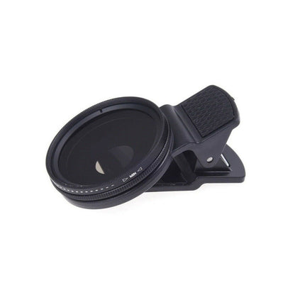 37mm Universal Clip ND2-400 Adjustable Neutral Density Phone Camera Lens Filter