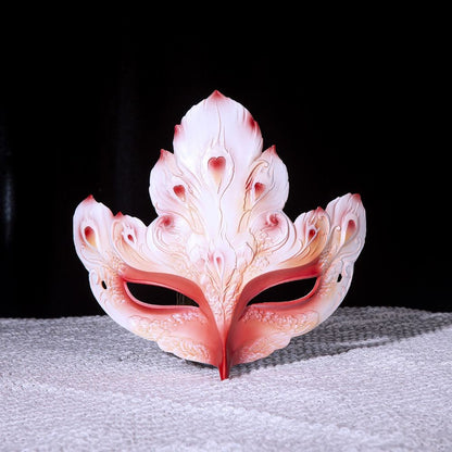 Luxury Hand-Painted Half-Face Mask Cosplay Party Costume Accessory