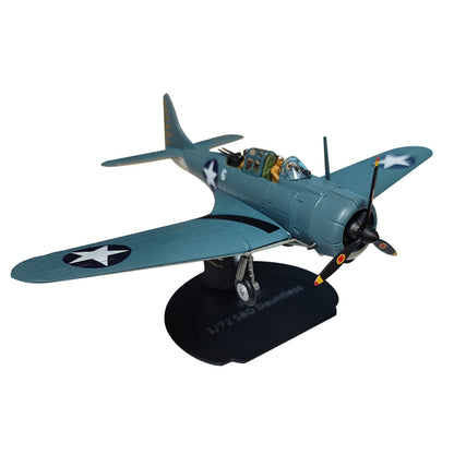 1/72 WWII SBD Dauntless Dive Bomber Model Alloy Aircraft Ornaments Collection
