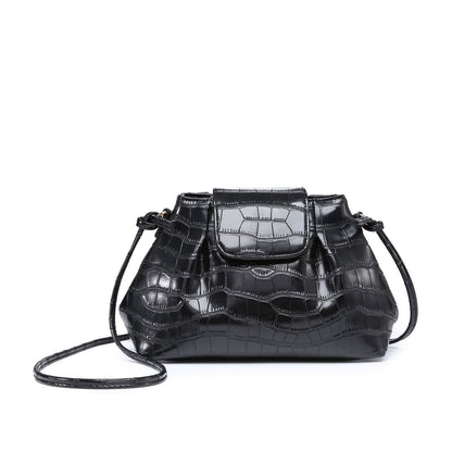 Elegant Handbag Ostrich Pattern Handbag Synthetic Leather Cloud Bag 27*11*17 CM
