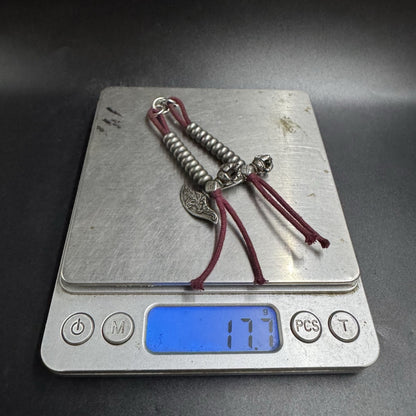 Tibetan Iron Vajra Axe Pendant Mala Counter Buddhist Accessory