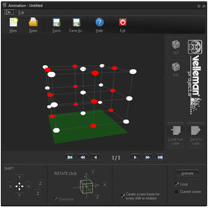Velleman MK193 3D LED Cube 3 x 3 x 3 Soldering Practice Kit