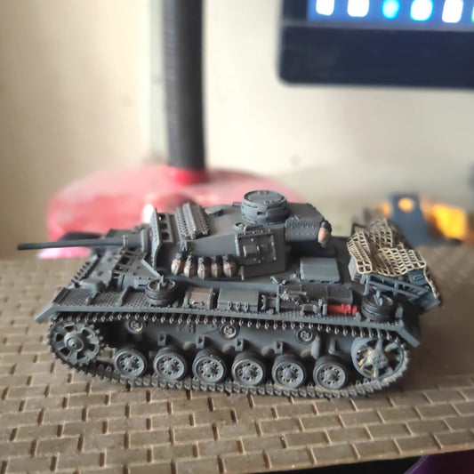 Homemade 1/72 German Type III L Military Tank Finished Model Static Ornament
