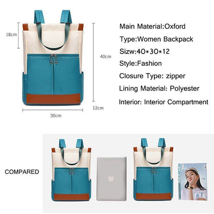 Backpacks School Bags Fashion Waterproof Anti-theft Business Laptop Oxford Pack