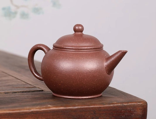 120cc chinese Yixing Handmade Zisha Dicaoqing clay Teapot shuiping Hu Tea Pot