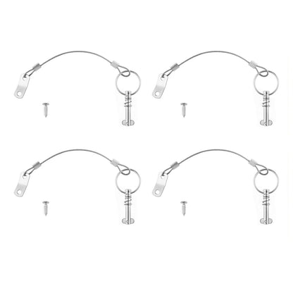 Marine Stainless Steel Quick Release Pin w/Toggle Spring for Boat Tops 4PACK