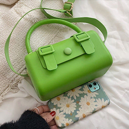 Small Crossbody Bags Square Box Green Purple Shoulder Purse Evening Clutch 1 PC