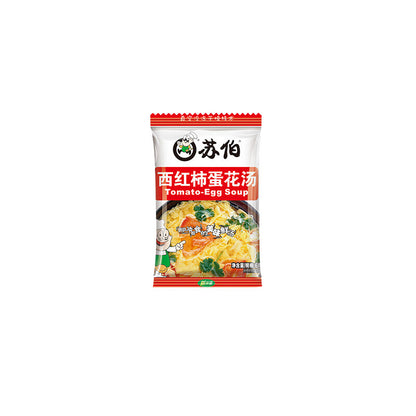 Ready To Drink Egg Drop Soup & Vegetable Soup - 10 Packs Subo Instant Soup.