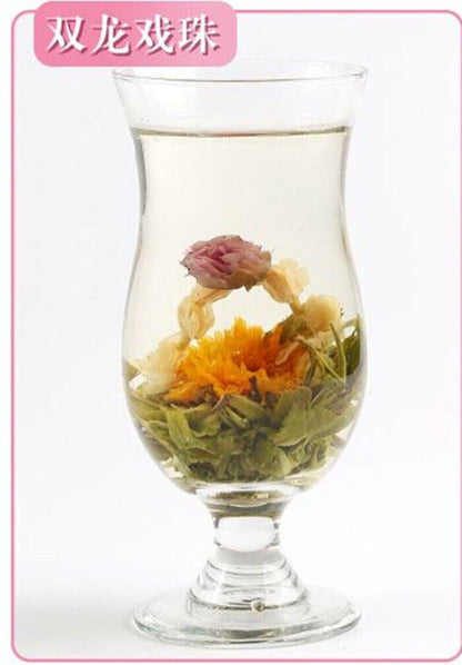 Blossom Blooming Tea Slimming Flower Tea Ball Shuang Long Xi Zhu 20pcs