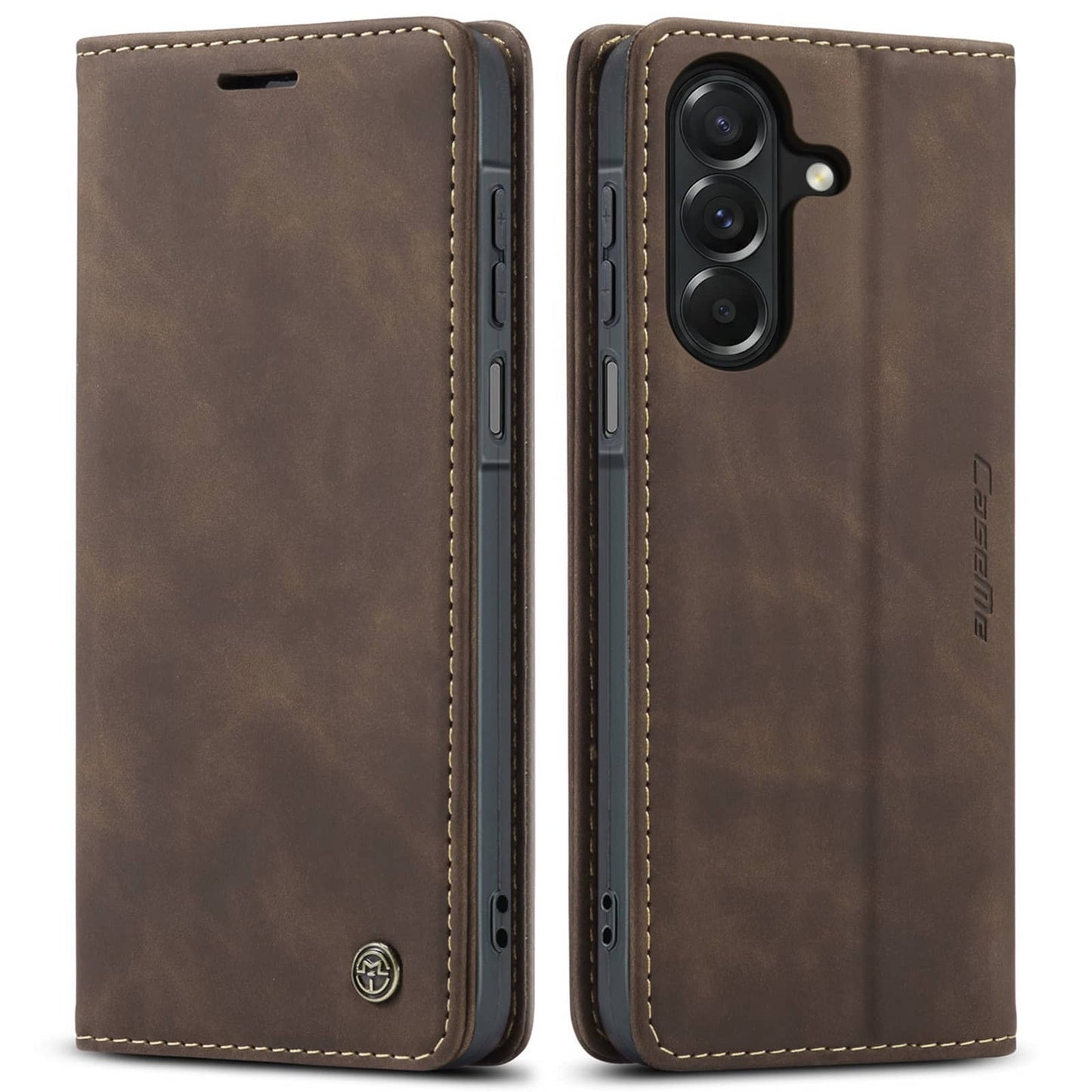 Flip Wallet Case for Samsung Galaxy A27, Magnetic Folio Cover with Card Holder
