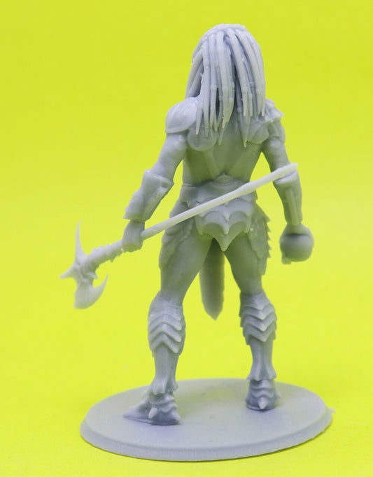 1/24 resin figure model Fantasy Iron Blood Warrior 3D Printing Unassembled