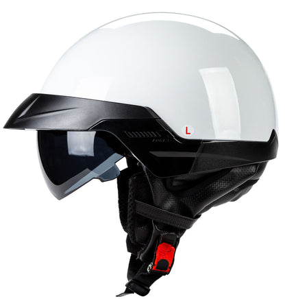 Motorcycle Half Helmet Motorcycle Helmet With Sun Visor DOT for All Seasons Gift