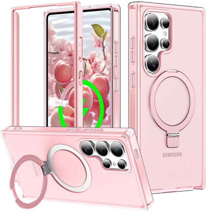 For Samsung Galaxy S25 Ultra/S25+/S25 Case with Magnetic Invisible Ring Stand