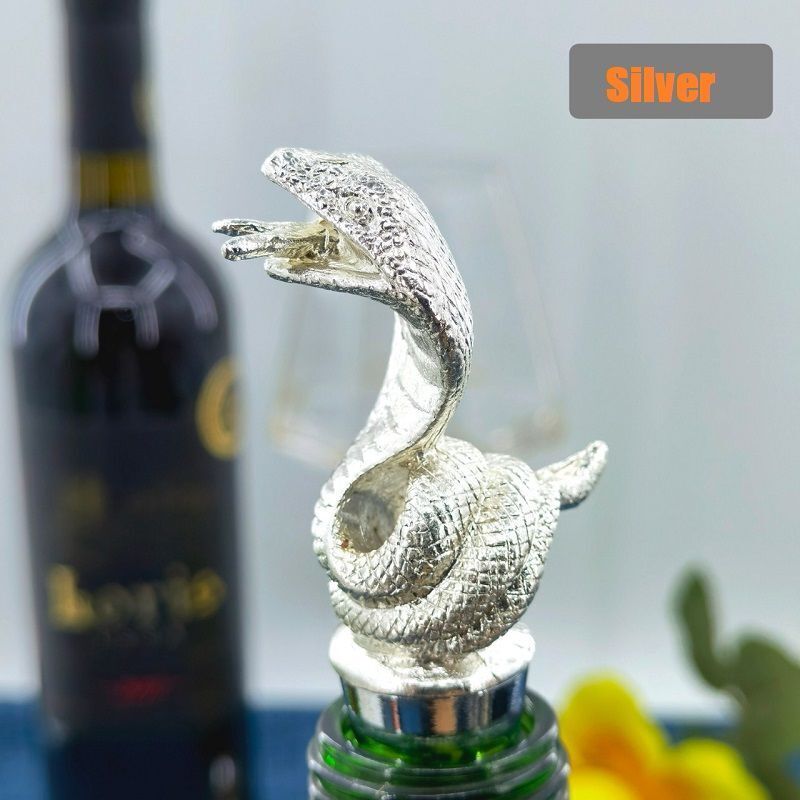 Wine Stopper Creative Snake Zinc Alloy Champagne Bottle Keeping Fresh Sealed Cap