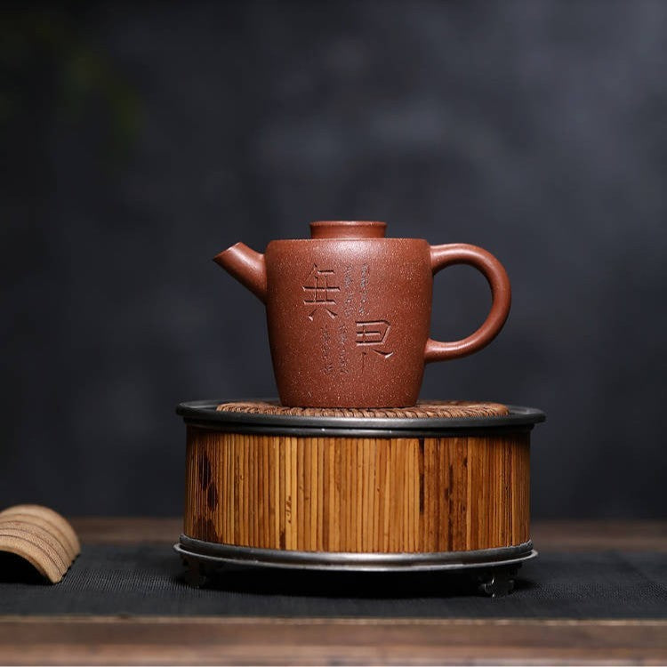 Chinese Tea Pot Hand Carved Junlun Pot Real Yixing Zisha Clay Kungfu Tea Pot New