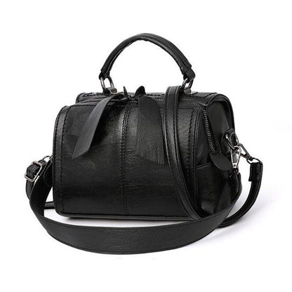 Leather Crossbody Bag Small Messenger Purse Handbag Black Brown Red 20*16*13 CM