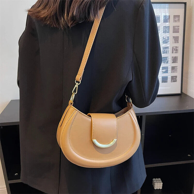 Shoulder Side Bags Women Leather Small Underarm Crossbody Handbags Purses
