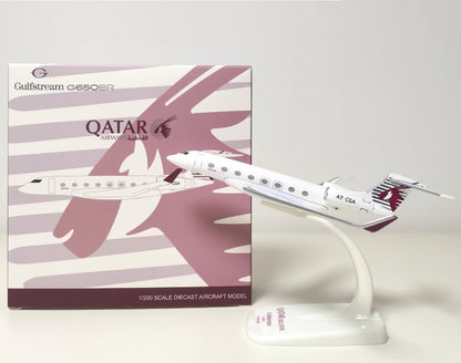 16cm QATAR AIRWAYS Gulfstream G650ER Business Airplane Diecast Aircraft Model