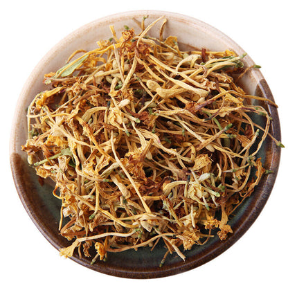 200g High Quality Honeysuckle Tea Cake Squeezing Process Scented Tea Chinese Tea