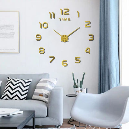 DIY Wall Clocks Creative Acrylic Punch-Free Luminous Living Room Home Decor 16in