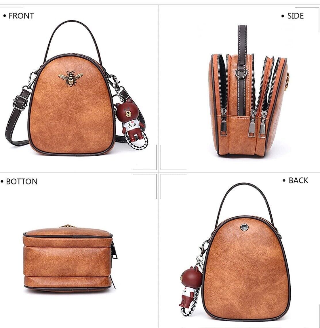 Women Shell Handbag Shoulder Crossbody Bag PU Satchel Quilted Purse Tote Gift