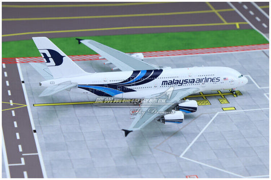 1:400 JC Wings Malaysia Airlines AIRBUS A380 Passenger Airplane Diecast Model