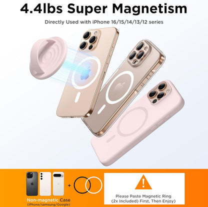 Magnetic Phone Grip Ring Holder, Liquid Silicone Magnet Cell Phone Grip Finger L
