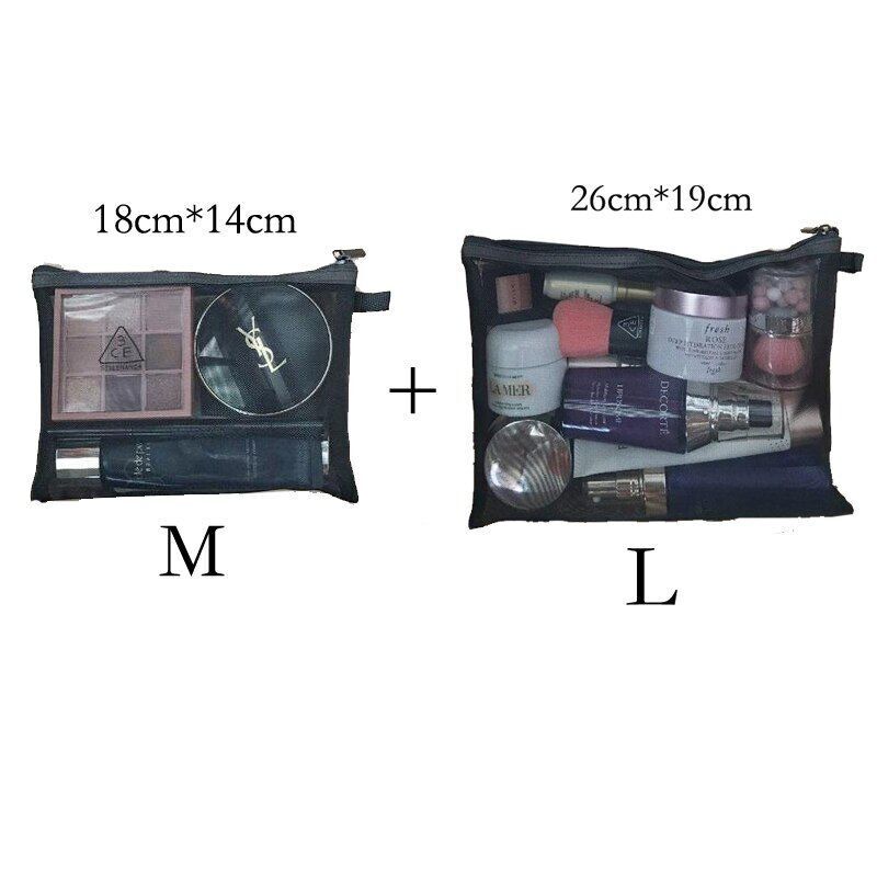 Mesh Cosmetic Bag Portable Lipstick Bag Makeup Bag Makeup Pouch Toiletry Purse
