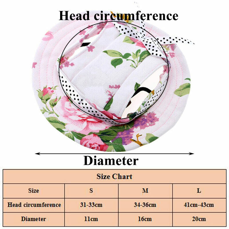 Dog Cat Cute Baseball Cap Outdoor Sunshade Hat Ear Holes Headgear Pet Supplies