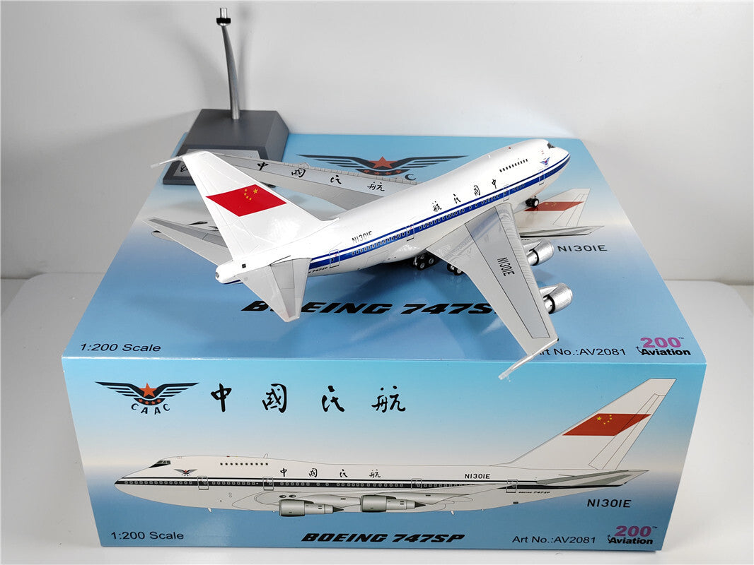 1:200 Aviation CAAC BOEING B747SP Passenger Airplane Diecast Plane Model