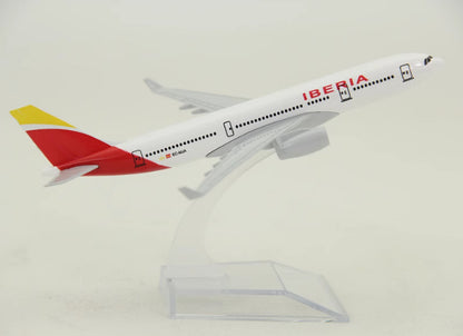 16cm Iberia AIRBUS A330 Passenger Airplane Metal Plane Diecast Aircraft Model
