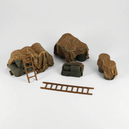 Homemade 1/72 Tank Diorama Accessory 6-pieces Miniature Painted Model Toys