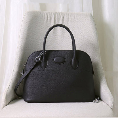 Shell Handbag Cowhide Bag Genuine Leather Crossbody Shoulder Bag S/M/L 18*7*13CM