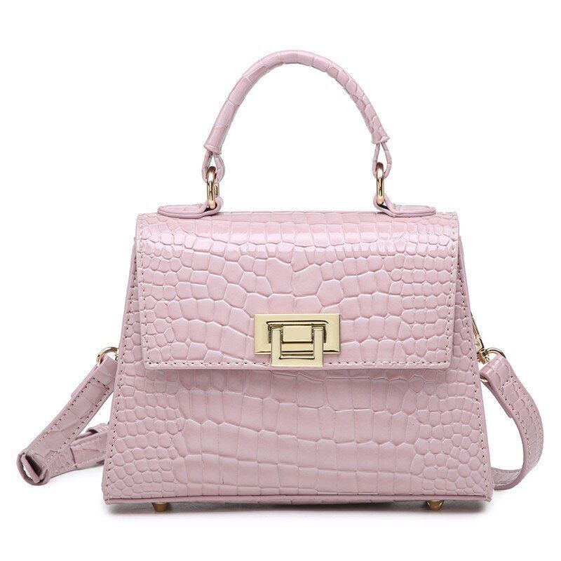 Synthetic Leather Purse Handbag Shoulder Bag 20*7*15 CM Polyester Green Brown