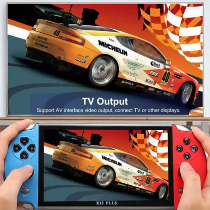 X12 Plus 7" Video Game Console 16GB Retro Handheld Portable 10000Built-in Games
