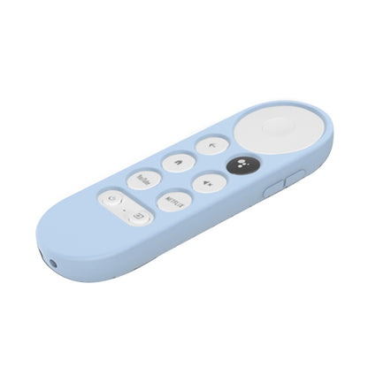 Blue Silicone Case Cover Shell For Google Chromecast TV 2020 Voice Remote A