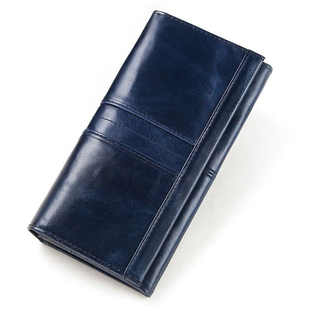Leather Women Wallet Long Multi-Card Holder Large Mobile Phone Purse 18*3.5*9 CM