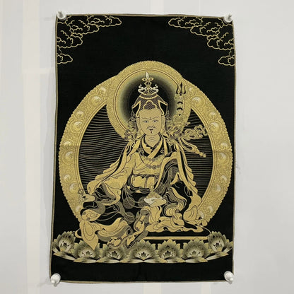 Tibetan Buddhism Embroidery Guru Rinpoche Padmasambhava Thangka hanging screen