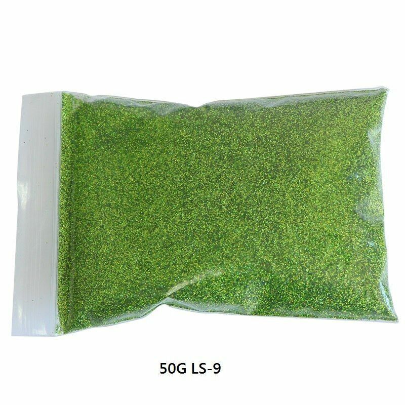 50G/Bag Holographic Glitter Nail Art Decoration Powder Pigment Laser Dust Sequin