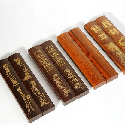 2cps Wooden Paperweight Redwood Chinese Calligraphy Special PaperWeights