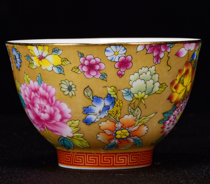 Chinese Tea Cup 100ml Porcelain Under Glaze Dragon Phoenix Master Cup Of Tea New