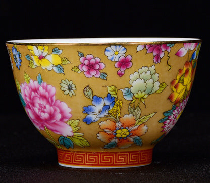Chinese Tea Cup 100ml Porcelain Under Glaze Dragon Phoenix Master Cup Of Tea New
