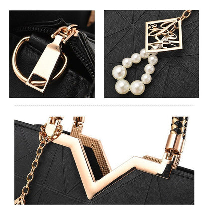 Bags Luxury Shoulder Purse Fashion Handbags Synthetic Shell Bags Beading Zipper
