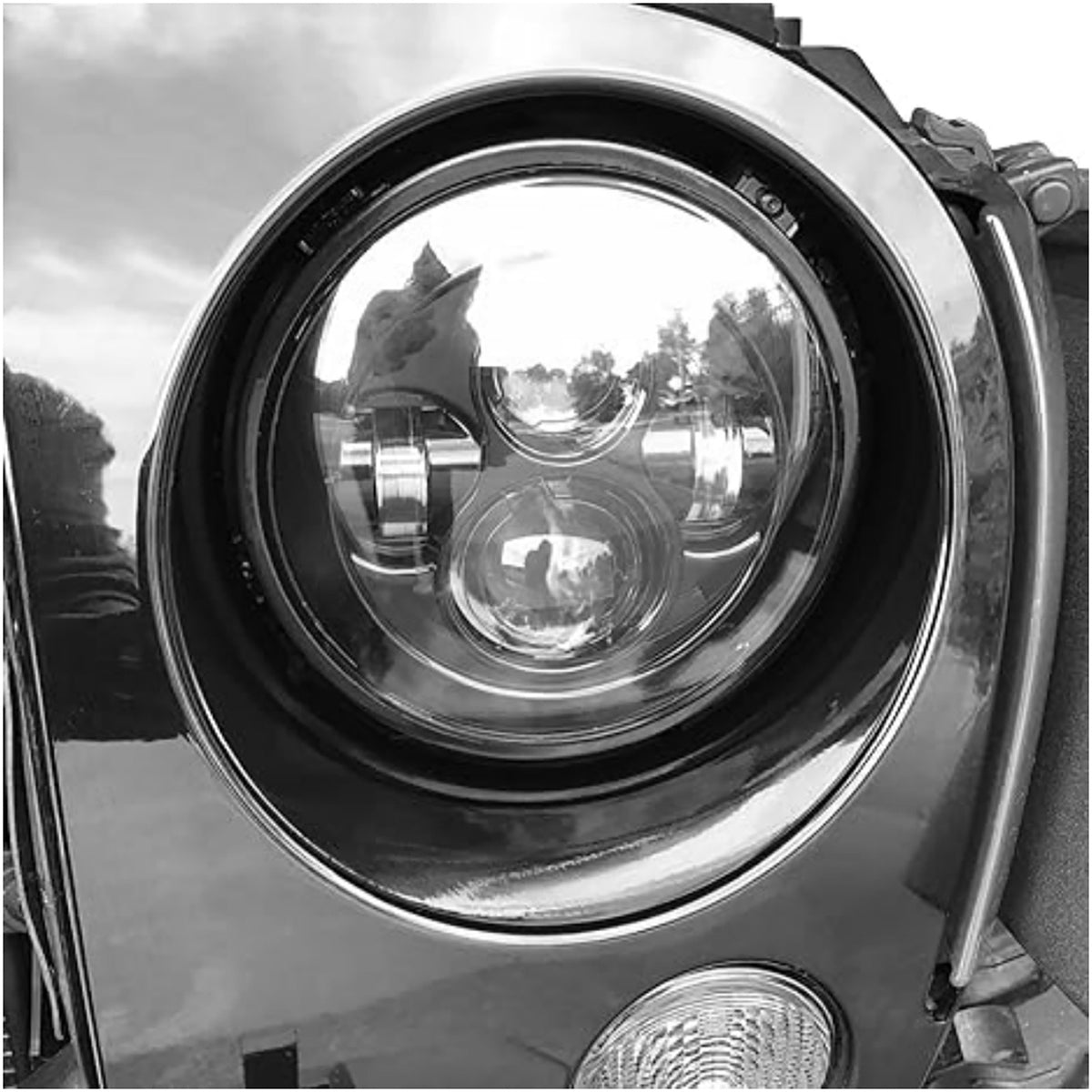 2Pcs 7inch Round Headlight Mount Bracket Rings For Jeep Wrangler JK 2007-2017